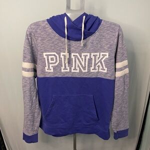 PINK Victoria’s Secret University Long‎ Sleeve Logo Hoodie Sweatshirt Purple M